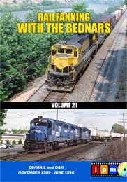 Railfanning with the Bednars Vol 21 Conrail D&H Nov 89 - Jun 90 DVD